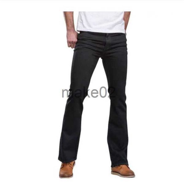 men's jeans men's japanese and korean denim flared jeans comfortable stretch trousers classic design blue black flared pants x0710
men's jeans men's japanese and korean denim flared jeans comfortable stretch trousers classic design blue black flared pants x0710