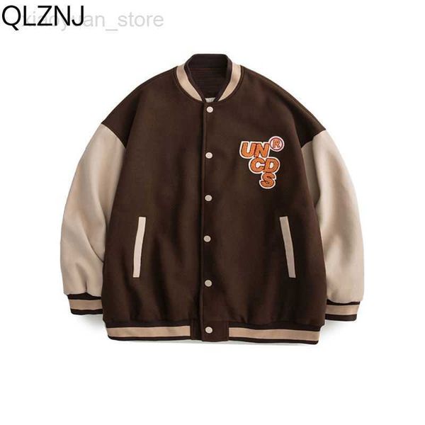 men's jackets american trend baseball uniform women patchwork embroid varsity letterman jackets men bomber jacket street college brown, Black;brown
men's jackets american trend baseball uniform women patchwork embroid varsity letterman jackets men bomber jacket street college brown, Black;brown