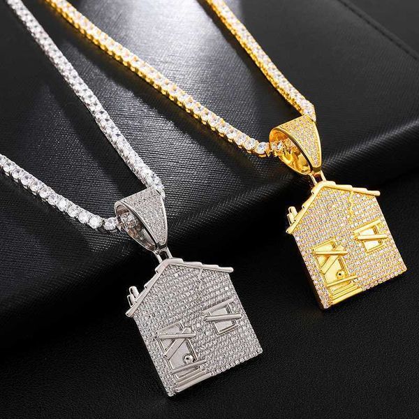 trend fashion hip-hop jewelry brass ip gold plated iced out cz necklace gold silver house pendant necklace for women and men
trend fashion hip-hop jewelry brass ip gold plated iced out cz necklace gold silver house pendant necklace for women and men