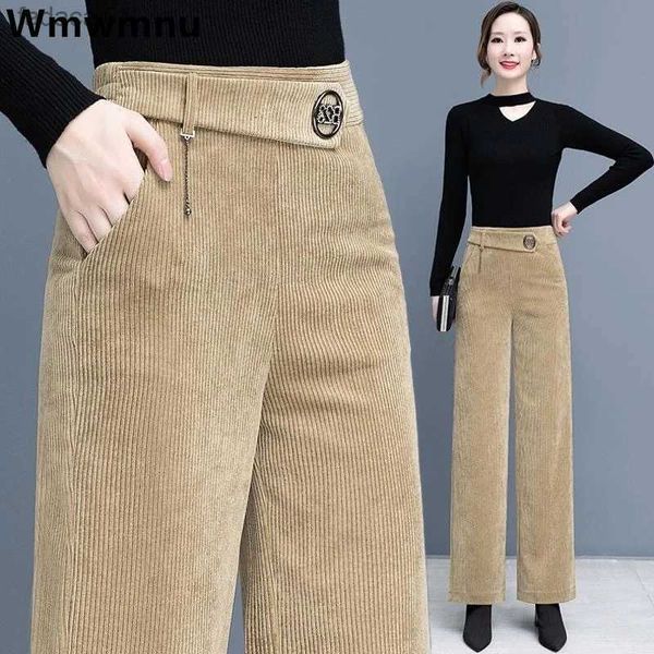 new corduroy wide leg anklelength pants for women high waist oversized 4xl baggy trousers straight spodnie casual pantalones l230621, Black;white
new corduroy wide leg anklelength pants for women high waist oversized 4xl baggy trousers straight spodnie casual pantalones l230621, Black;white