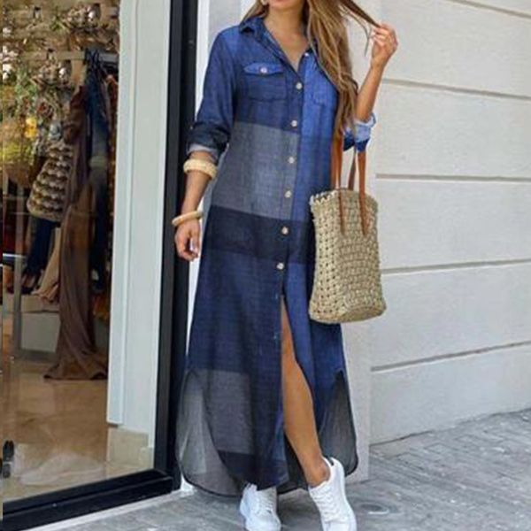 basic casual dresses women long sleeve shirt dress summer casual boho printed dresses fashion single breasted button party female maxi dress, Black;gray
basic casual dresses women long sleeve shirt dress summer casual boho printed dresses fashion single breasted button party female maxi dress, Black;gray