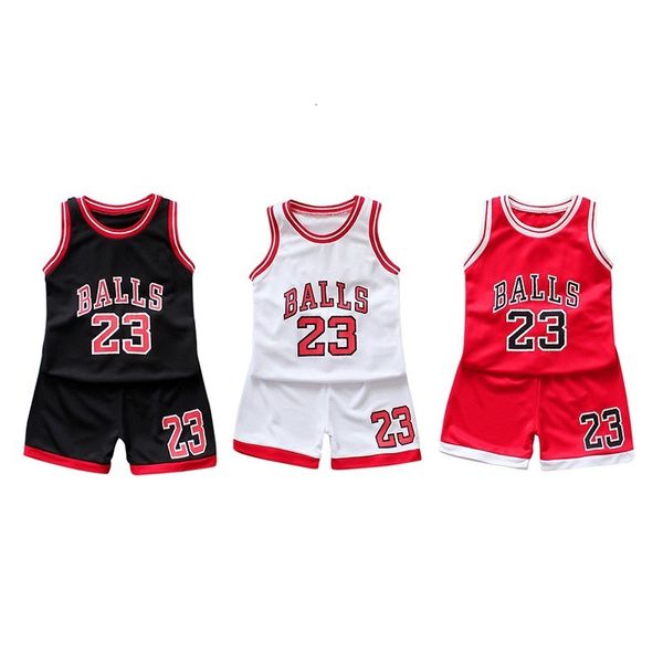 jerseys summer children kids sport basketball set baby boys girls number letter vest sleeveless shorts outfit clothes jersey 230710
jerseys summer children kids sport basketball set baby boys girls number letter vest sleeveless shorts outfit clothes jersey 230710