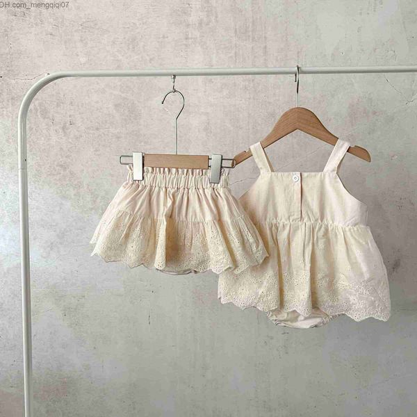 rompers summer new baby girls' clothing set korean flower embroidery jumpsuit cute princess sleeveless lace tank elastic ruffle shorts, Blue
rompers summer new baby girls' clothing set korean flower embroidery jumpsuit cute princess sleeveless lace tank elastic ruffle shorts, Blue