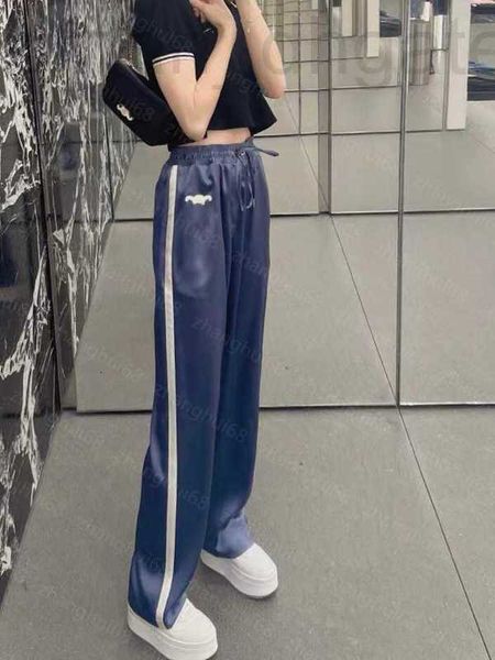 women's pants & capris designer 23ss womens clothing womens embroidery stitching flash leg casual pants long elastic waist drawstring t, Black;white
women's pants & capris designer 23ss womens clothing womens embroidery stitching flash leg casual pants long elastic waist drawstring t, Black;white