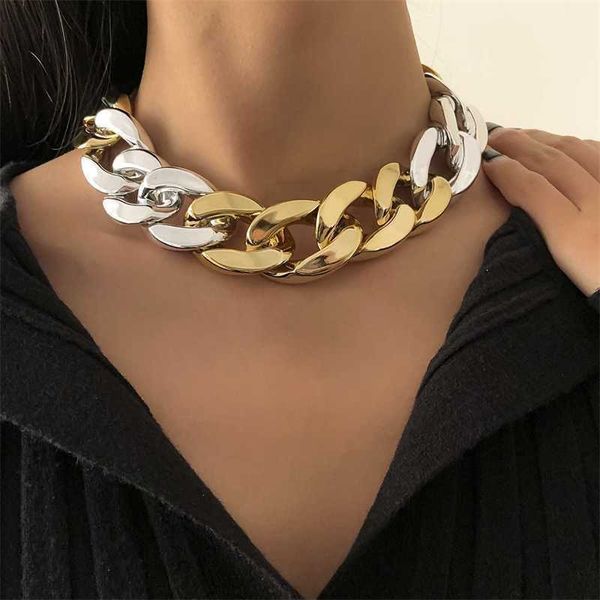 strands shixin hiphop thick link chain necklace on neck punk chunky short choker collar for women chains 230613, Black
strands shixin hiphop thick link chain necklace on neck punk chunky short choker collar for women chains 230613, Black