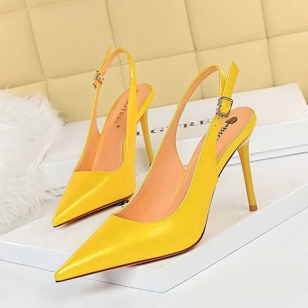 9.5cm high heels dress shoes womens summer sandals pointed toe party shoes pumps size 34-43, Black
9.5cm high heels dress shoes womens summer sandals pointed toe party shoes pumps size 34-43, Black