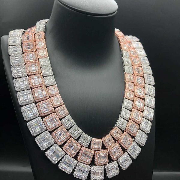 925 sterling silver iced out lab diamond bling baguette moissanite cluster tennis chain
925 sterling silver iced out lab diamond bling baguette moissanite cluster tennis chain