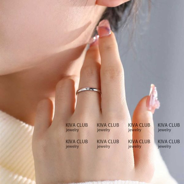 high version kivaclub carti plain ring with diamond single round 1896 classic light edition couple sbgu, Silver
high version kivaclub carti plain ring with diamond single round 1896 classic light edition couple sbgu, Silver