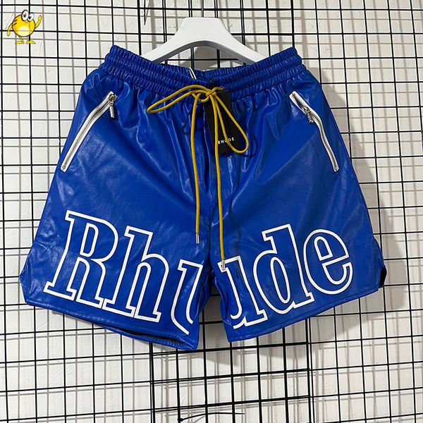 1 quality summer pu leather shorts letter print casual men woman streetwear zipper pocket drawstring breeches
1 quality summer pu leather shorts letter print casual men woman streetwear zipper pocket drawstring breeches