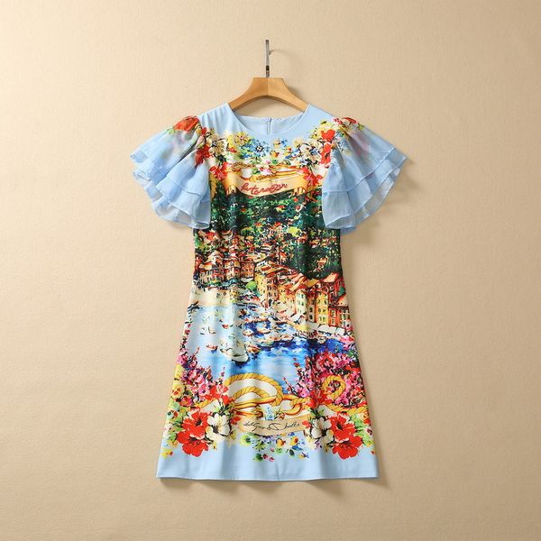 european and american women's dress 2023 summer new style short-sleeved landscape print crew neck fashion dress xxl, Black;gray
european and american women's dress 2023 summer new style short-sleeved landscape print crew neck fashion dress xxl, Black;gray