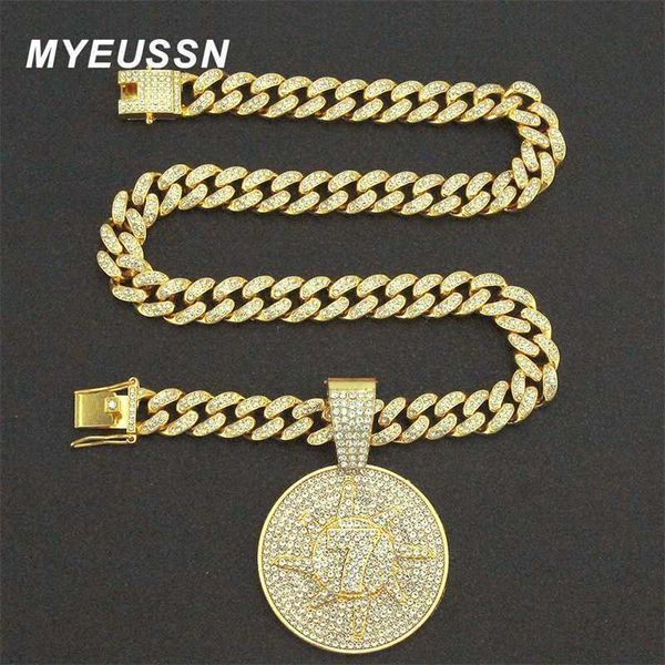 pendant necklaces 13mm iced out cuban link chain disc number 7 necklace for men women jewelry female aesthetic streetwear hip hop 230613, Silver
pendant necklaces 13mm iced out cuban link chain disc number 7 necklace for men women jewelry female aesthetic streetwear hip hop 230613, Silver