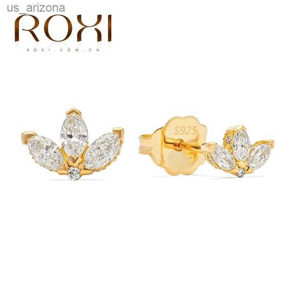roxi 925 silver earrings simple clover stud earrings aaaaa zircon stone gold color piercing earrings jewelry for women earing l230620, Golden;silver
roxi 925 silver earrings simple clover stud earrings aaaaa zircon stone gold color piercing earrings jewelry for women earing l230620, Golden;silver