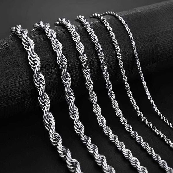 stainless steel rope chain necklace 2-5mm never fade waterproof choker necklaces men women twist hip hop jewelry 316l silver chains gifts 18
stainless steel rope chain necklace 2-5mm never fade waterproof choker necklaces men women twist hip hop jewelry 316l silver chains gifts 18