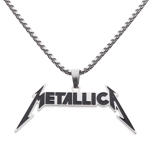 ins fashion metallica necklace trend brand men's and women's hip hop personality couple pendant jewelry accessories, Silver
ins fashion metallica necklace trend brand men's and women's hip hop personality couple pendant jewelry accessories, Silver