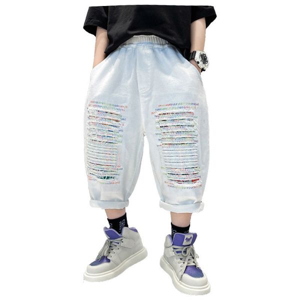 overalls children mid pants trousers for boys cotton arrivals summer white shorts with ripped teenage kids beach casual sport 230707, Blue
overalls children mid pants trousers for boys cotton arrivals summer white shorts with ripped teenage kids beach casual sport 230707, Blue