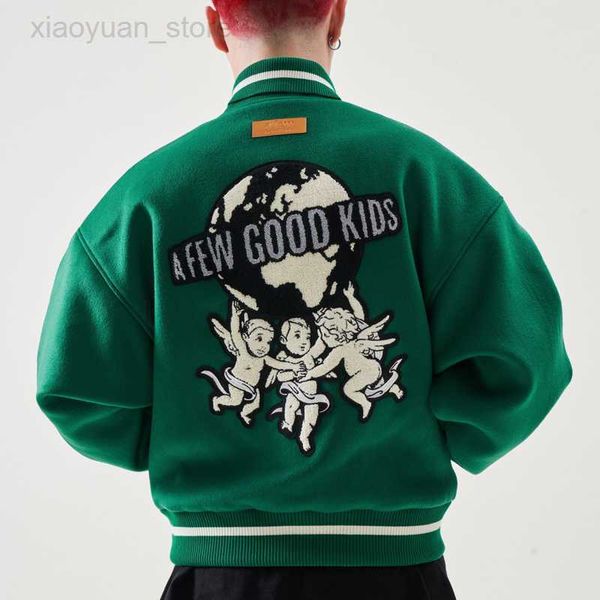 men's jackets angels pattern embroidery varsity jacket men hiphop high street man woman loose bomber jacket fall retro baseball uniform, Black;brown
men's jackets angels pattern embroidery varsity jacket men hiphop high street man woman loose bomber jacket fall retro baseball uniform, Black;brown