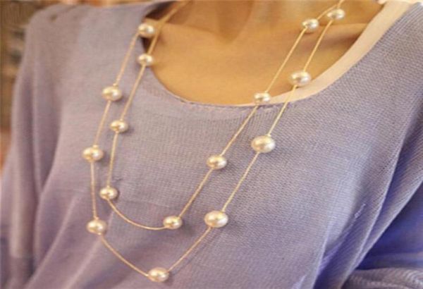 new long double layer simulated pearl necklace women sweater chain necklace female collares statement jewlery whole 20219522407, Silver
new long double layer simulated pearl necklace women sweater chain necklace female collares statement jewlery whole 20219522407, Silver