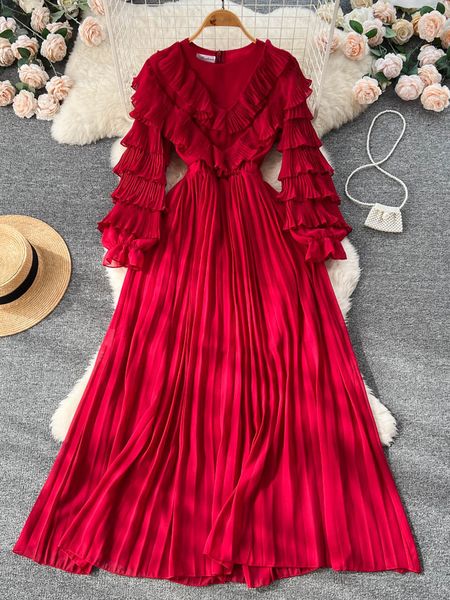 urban dresses party 2023 v neck pleated cake sleeve waist long skirt fashion dress formal occasion woman clothing 230707, White;black
urban dresses party 2023 v neck pleated cake sleeve waist long skirt fashion dress formal occasion woman clothing 230707, White;black