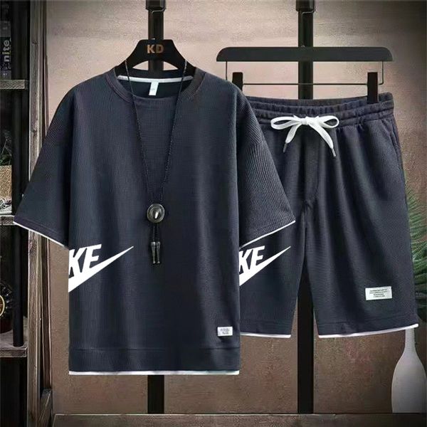summer new mens set hip hop fashion tracksuit t-shirt and shorts two piece set, Gray
summer new mens set hip hop fashion tracksuit t-shirt and shorts two piece set, Gray