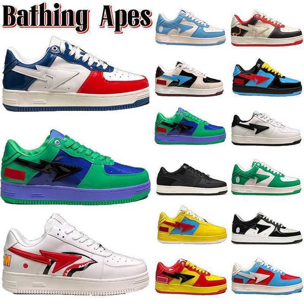 designer bapestas casual shoes men women sta low platform sneakers nigo bathing apes shoe shark black white patent leather green abc camo bl
designer bapestas casual shoes men women sta low platform sneakers nigo bathing apes shoe shark black white patent leather green abc camo bl
