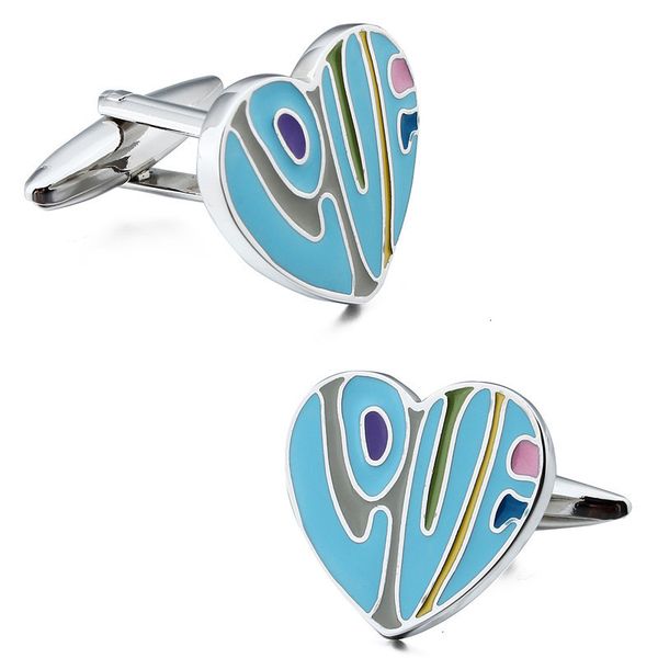 cuff links arrival heart trendy blue red enamel jewelry gift for father 230710, Silver
cuff links arrival heart trendy blue red enamel jewelry gift for father 230710, Silver