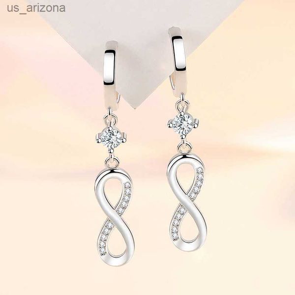 trendy female wedding jewelry 925 sterling silver needle 8-shaped infinity zircon earrings for women long tassel earrings gift l230620, Golden;silver
trendy female wedding jewelry 925 sterling silver needle 8-shaped infinity zircon earrings for women long tassel earrings gift l230620, Golden;silver