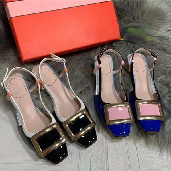 sandals metal buckle square toe european and american spring summer ankle-strap open thick high heels women's, Black
sandals metal buckle square toe european and american spring summer ankle-strap open thick high heels women's, Black