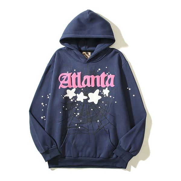 atlanta spider spder web star men's and women's hooded brushed sweater loose hoodie893, Black
atlanta spider spder web star men's and women's hooded brushed sweater loose hoodie893, Black