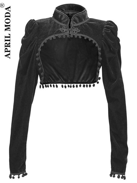 parkas 2022 gothic black veet short steampunk crop jacket long sleeve women party bolero victorian coat vintage corset accessories
parkas 2022 gothic black veet short steampunk crop jacket long sleeve women party bolero victorian coat vintage corset accessories