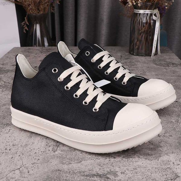 casual rick shoes men's coarse laces canvas sneakers ro owens increase high and low help women's board shoes, Black
casual rick shoes men's coarse laces canvas sneakers ro owens increase high and low help women's board shoes, Black