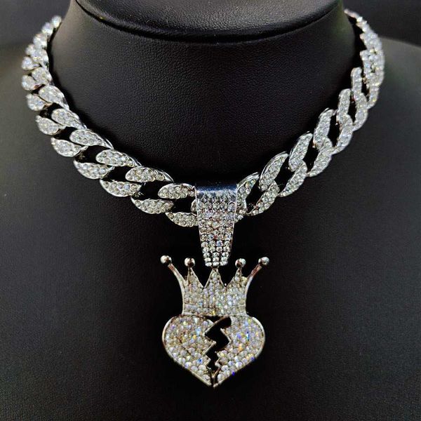 strands strings classic crown love pendant rock punk hip hop fashion trend ins men's cuban necklace, Black
strands strings classic crown love pendant rock punk hip hop fashion trend ins men's cuban necklace, Black