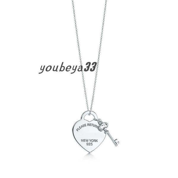 fashion please return to new york heart key pendant necklace original 925 silver love necklaces charm women diy charm jewelry gift clavicle
fashion please return to new york heart key pendant necklace original 925 silver love necklaces charm women diy charm jewelry gift clavicle