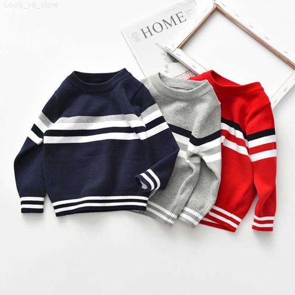 pullover knit sweater toddler winter clothes autumn baby boys kids strip sweaters y1024 l230710, Blue
pullover knit sweater toddler winter clothes autumn baby boys kids strip sweaters y1024 l230710, Blue