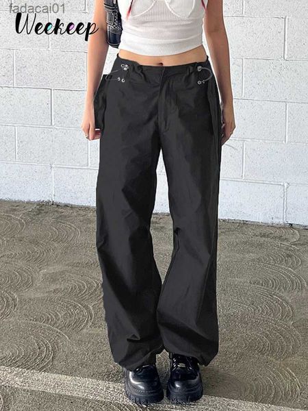 weekeep y2k cargo pants drawstring low rise baggy straight casual pants women streetwear allmatch trousers harajuku 90s legging l230621, Black;white
weekeep y2k cargo pants drawstring low rise baggy straight casual pants women streetwear allmatch trousers harajuku 90s legging l230621, Black;white
