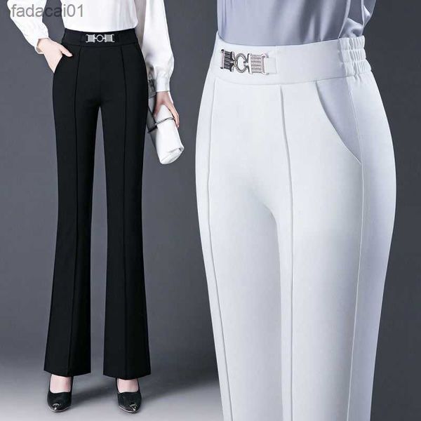 office lady spring autumn fashion flare pants women solid elastic allmatch slim high waist loose casual wide leg trousers 2022 l230621, Black;white
office lady spring autumn fashion flare pants women solid elastic allmatch slim high waist loose casual wide leg trousers 2022 l230621, Black;white