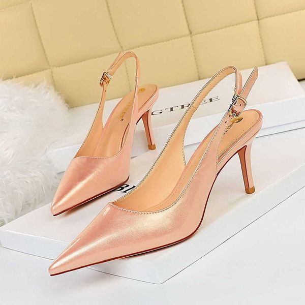 2023 womens high heel sandals pointed toe pumps yellow pink beige silver party shoes for ol, Black
2023 womens high heel sandals pointed toe pumps yellow pink beige silver party shoes for ol, Black