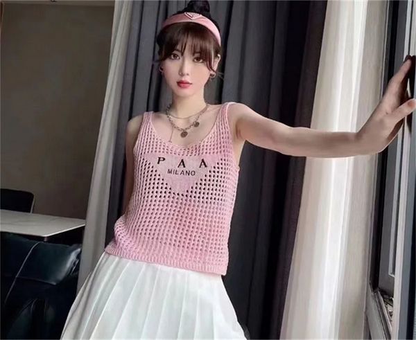 designer shirts hollow knit camisole summer holiday sleeveless tanks for women beach street style camis tank casual party club, White
designer shirts hollow knit camisole summer holiday sleeveless tanks for women beach street style camis tank casual party club, White