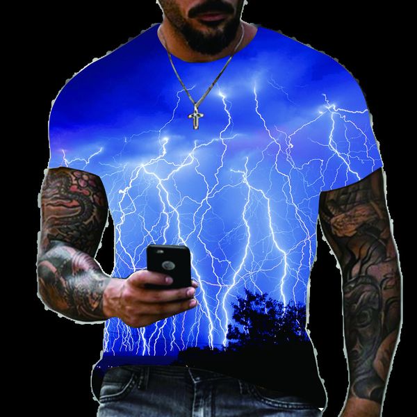 men's t-shirts summer men's oversized t-shirt casual lightning cool 3d digital printed t shirts for men short sleeve tee 230710, White;black
men's t-shirts summer men's oversized t-shirt casual lightning cool 3d digital printed t shirts for men short sleeve tee 230710, White;black