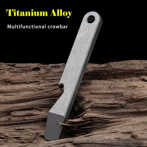 multifunction titanium alloy crowbar tc4 edc tools bottle opener wrench hand outdoor camping gear edc tools gift with clip nail, Silver
multifunction titanium alloy crowbar tc4 edc tools bottle opener wrench hand outdoor camping gear edc tools gift with clip nail, Silver