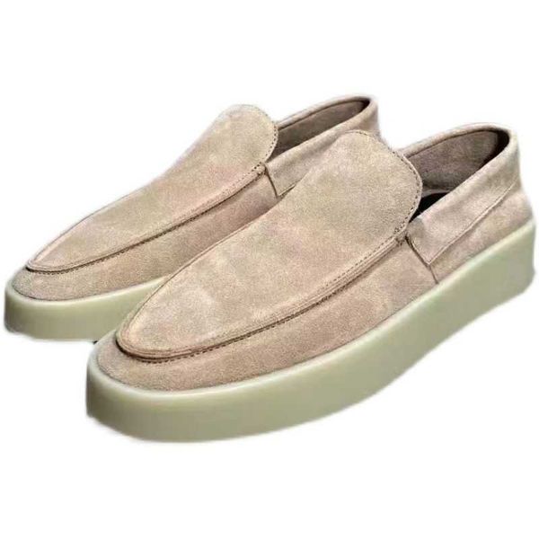 season 7 of good high street men's shoes fog one step leather low board shoes bean lazy shoes, Black
season 7 of good high street men's shoes fog one step leather low board shoes bean lazy shoes, Black