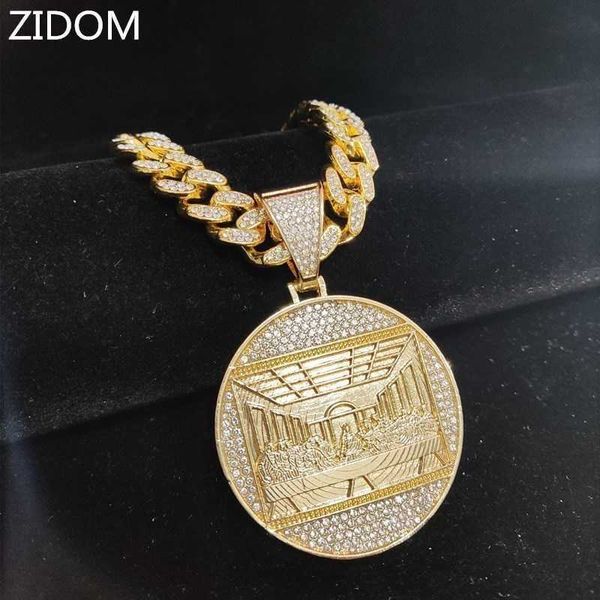 pendant necklaces men women hip hop the last supper necklace with 13mm cuban chain hiphop iced out bling fashion charm jewelry 230613, Silver
pendant necklaces men women hip hop the last supper necklace with 13mm cuban chain hiphop iced out bling fashion charm jewelry 230613, Silver