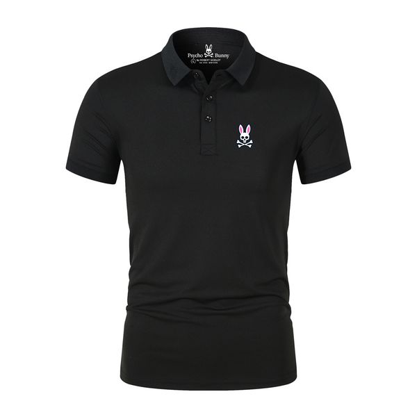 mens polos summer psycho bunny printed original label collar breathable and comfortable polo 230710, White;black
mens polos summer psycho bunny printed original label collar breathable and comfortable polo 230710, White;black