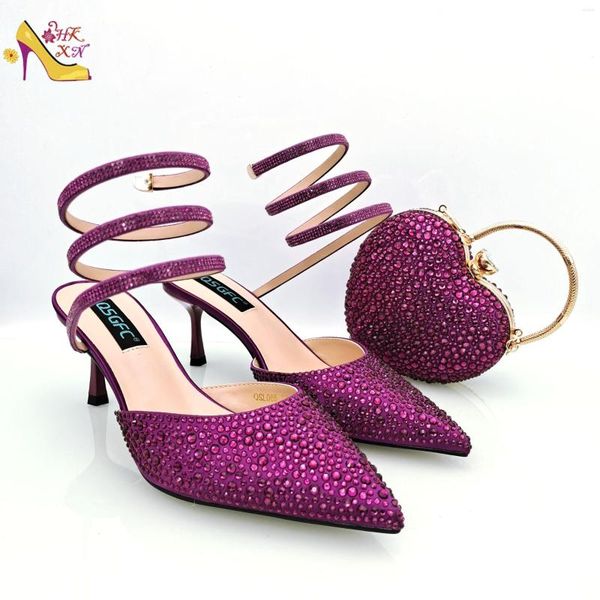 dress shoes 2023 magenta color shine design heart shaped packet and mid-heel rhinestone snake wrap strap pointed toe bag, Black
dress shoes 2023 magenta color shine design heart shaped packet and mid-heel rhinestone snake wrap strap pointed toe bag, Black