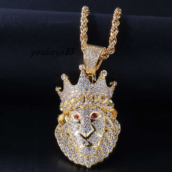 new fashion gold white gold iced out cz cubic zirconia crown lion mens necklace chain personalized full diamond hip hop jewelry for men, Silver
new fashion gold white gold iced out cz cubic zirconia crown lion mens necklace chain personalized full diamond hip hop jewelry for men, Silver