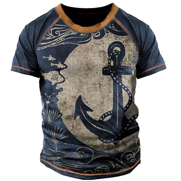 men's t-shirts summer men's casual muscle short sleeves crewneck fashion anchor graphic 3d print retro street t shirts plus size, White;black
men's t-shirts summer men's casual muscle short sleeves crewneck fashion anchor graphic 3d print retro street t shirts plus size, White;black