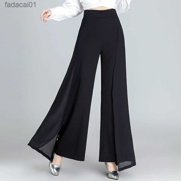 chiffon wide leg pants high waist casual black elegant trousers women korean fashion clothing 2022 new baggy pantalon femme l230621, Black;white
chiffon wide leg pants high waist casual black elegant trousers women korean fashion clothing 2022 new baggy pantalon femme l230621, Black;white