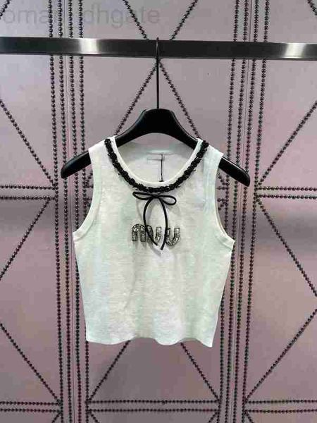 women's tanks & camis designer 2023 runway designer round neck sequin knitting sleeveless sweet bow lady elegant sweater vest e208, White
women's tanks & camis designer 2023 runway designer round neck sequin knitting sleeveless sweet bow lady elegant sweater vest e208, White
