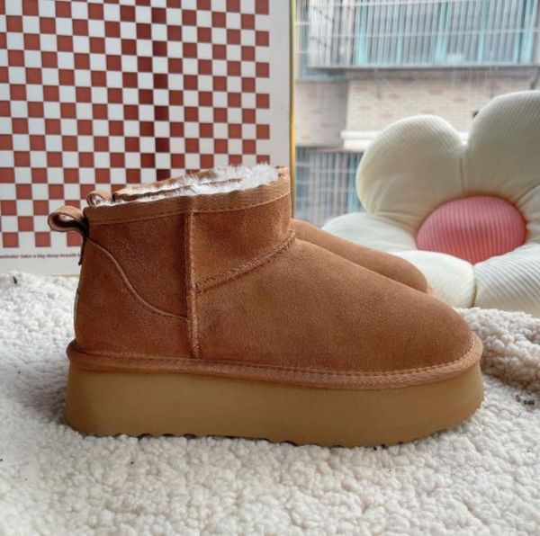 platform mini boots designer women fluffy australian boot real leather thick bottom ankle fur bottes furry cowoy winter shoes eu44, Black
platform mini boots designer women fluffy australian boot real leather thick bottom ankle fur bottes furry cowoy winter shoes eu44, Black