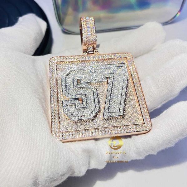 luxury jewelry frame pendant 3d number initial custom 925 sterling silver iced out moissanite letter pendant
luxury jewelry frame pendant 3d number initial custom 925 sterling silver iced out moissanite letter pendant