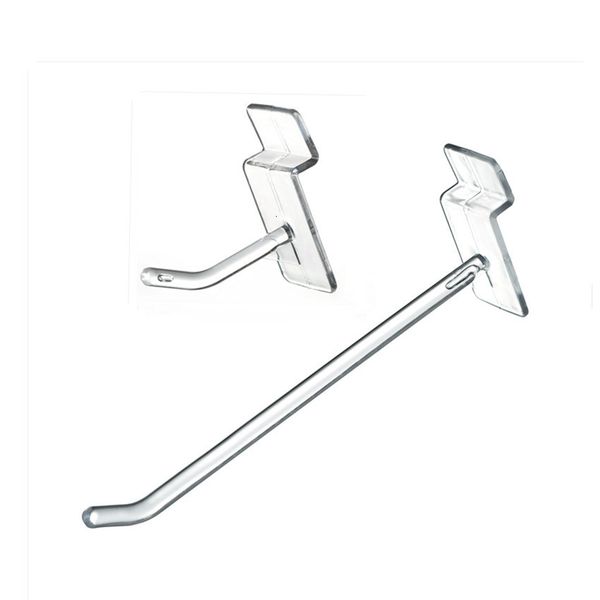 Advertising display equipment Plastic Trough Slot Plate Board Hanging Hanger Hooks Storage Commodity Products Display Rack Shelf Supermarket 100pcs 230707